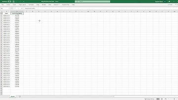 Importing Data - Formating - Excel