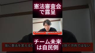 憲法審査会で露呈したチーム未来は自民側である事実  #根本りょうすけ ＃チーム未来