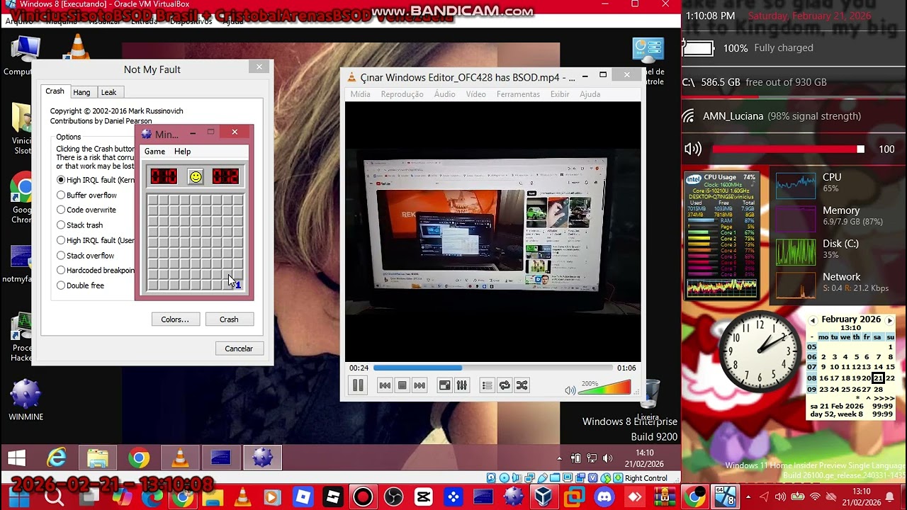 @C1tro3nManiac  Has BSOD VM