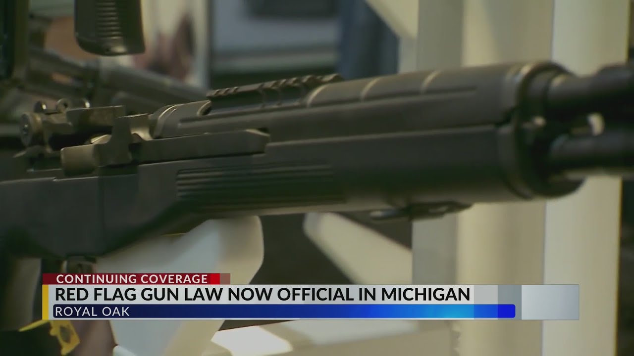 Red Flag Gun Law Now Official in Michigan - YouTube