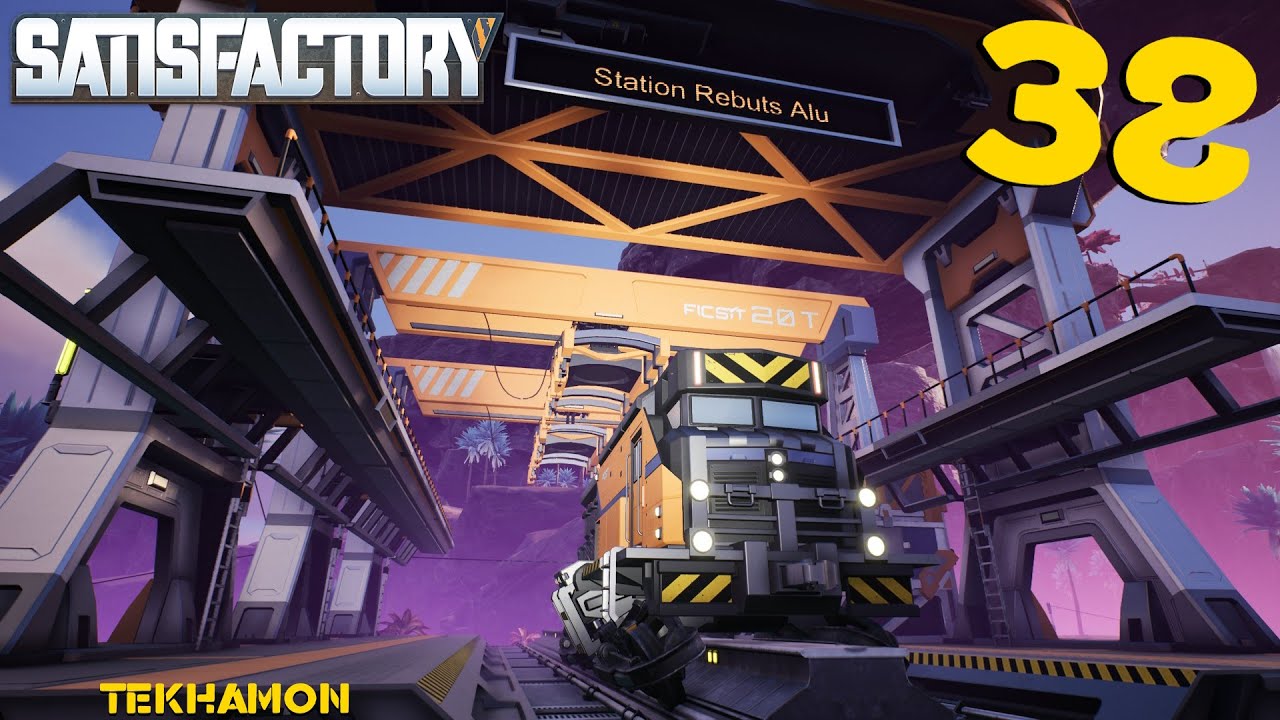 Un train pour nourrir mon usine !! [FR] Satisfactory #38