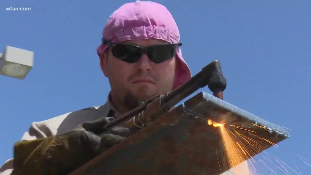 Welders have some of the hottest jobs in the Texas heat