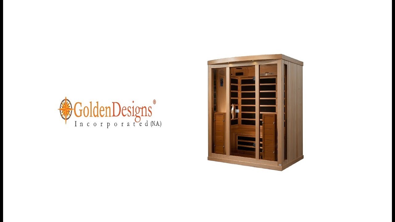 Golden Designs 2025 Sauna with Himalayan Salt Bar