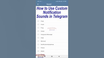 How to Use Custom Notification Sounds in Telegram | Telegram me notification sound kaise change kare