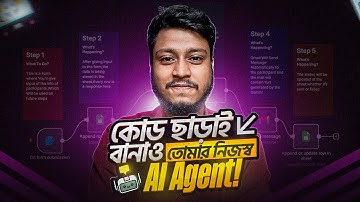 Create Your First AI Agent in Just 20 Minutes || No-Code AI Automation Tutorial (Bangla)