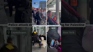 Police brutality against protesters in different cities