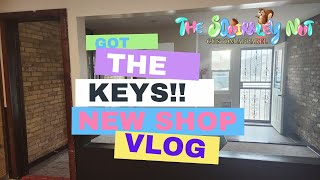 Exciting news!!  Embroidery shop keys finally in hand