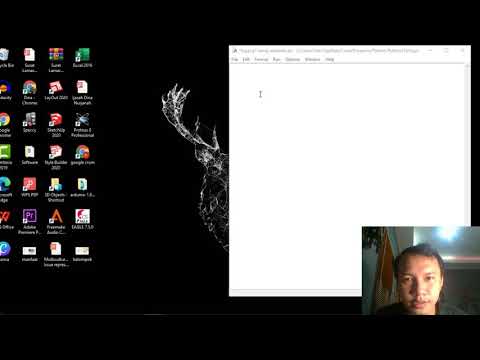 perkenalan diri via aplikasi python