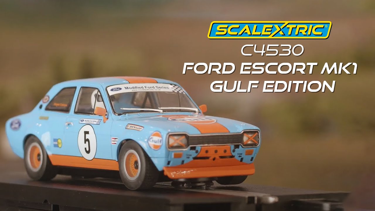 Scalextric | C4530 Ford Escort MK1 - Gulf Edition - YouTube