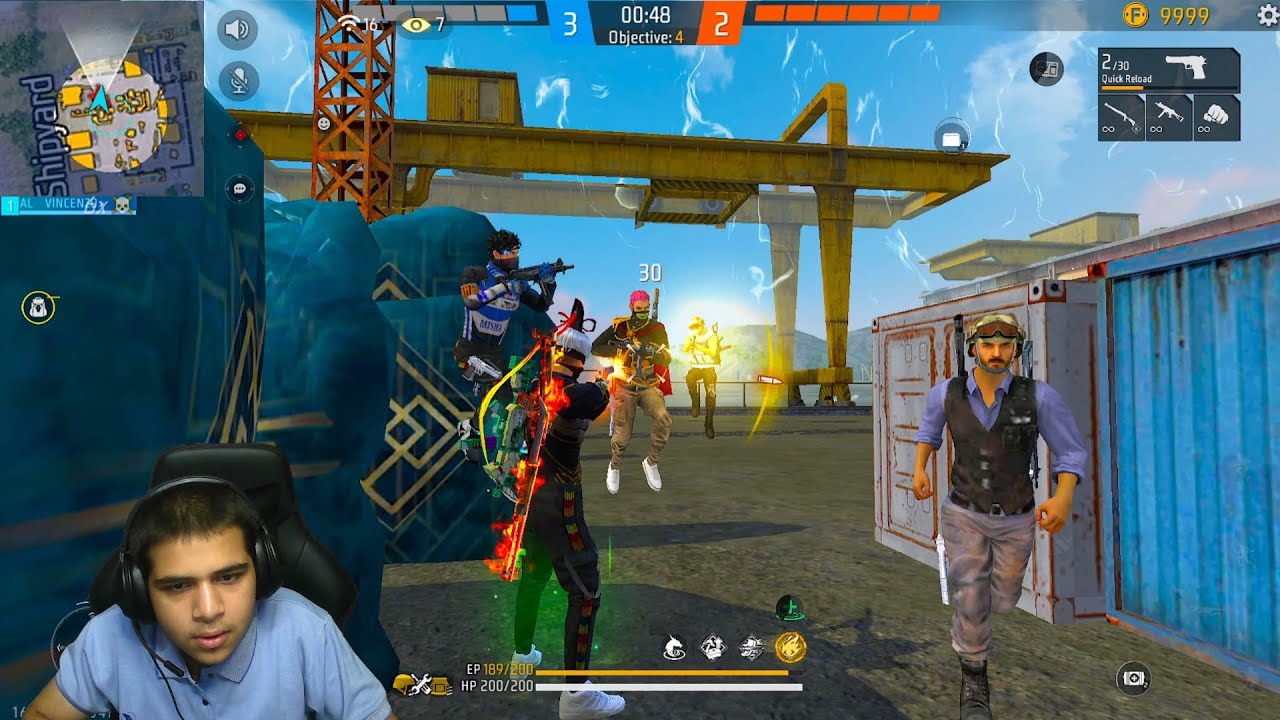 Only Head Only Red😁 Sasta Vincenzo Is Back with 22 Kills Solo vs Squad Gameplay🎯 Garena Free Fire