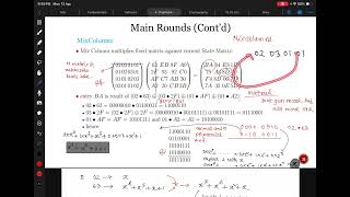AES Algorithm P6 | Main Round | Mix column operation