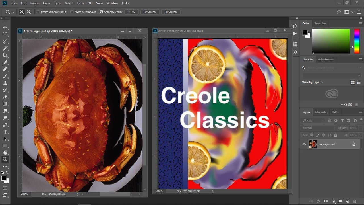 สร้าง pattern photoshop  Update  Photoshop | Con Cua - Tô Màu Pattern-Chọn đối tượng