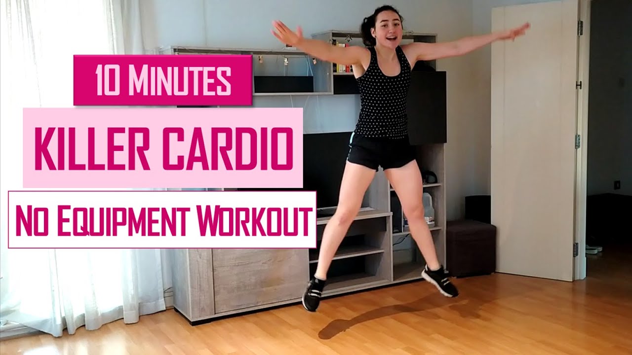 10 Minutes KILLER Cardio 🔥 (No equipment at home workout)