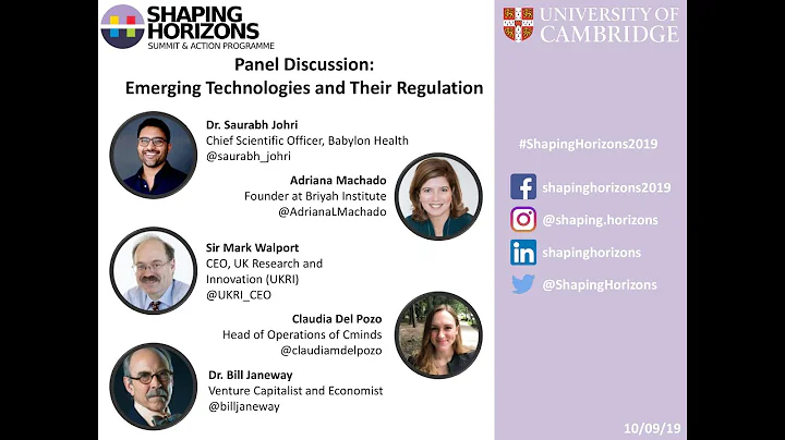 Emerging Technologies and Their Regulations - Pane...