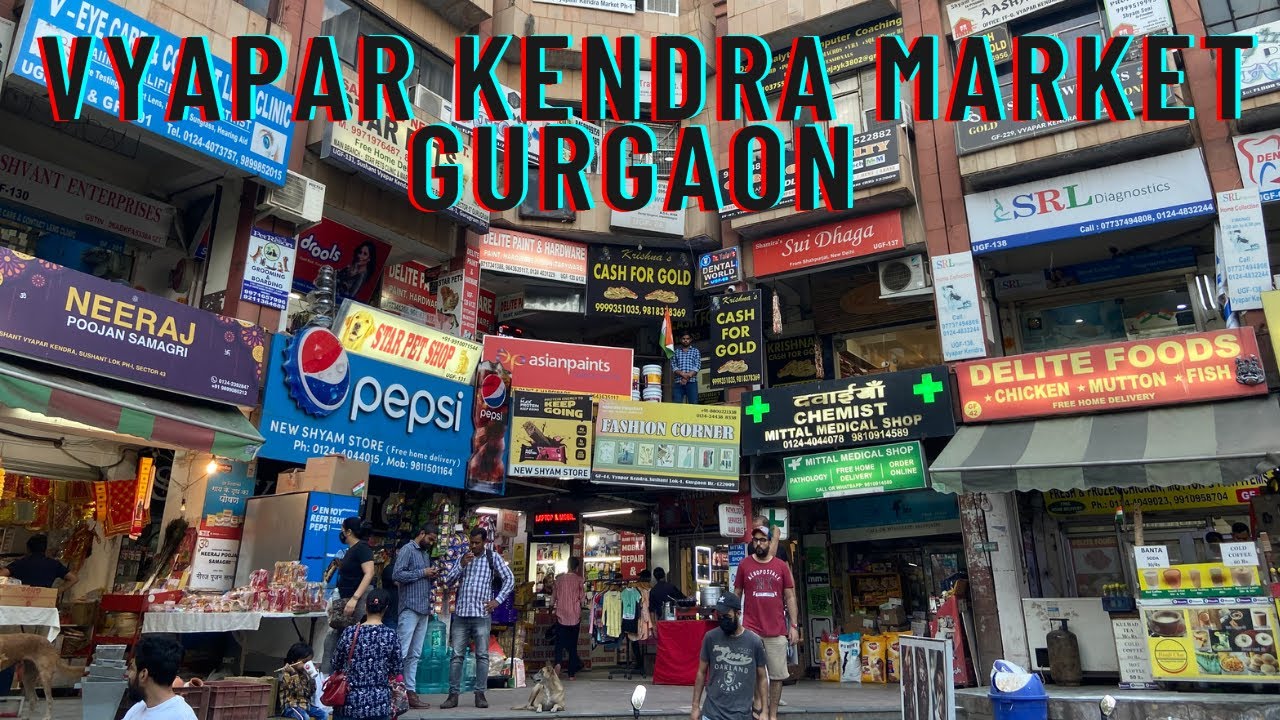 Vyapar Kendra market Sushant Lok Gurgaon🛒Gurgaon Ki Bhool bhulaiyya Market👻😵‍💫