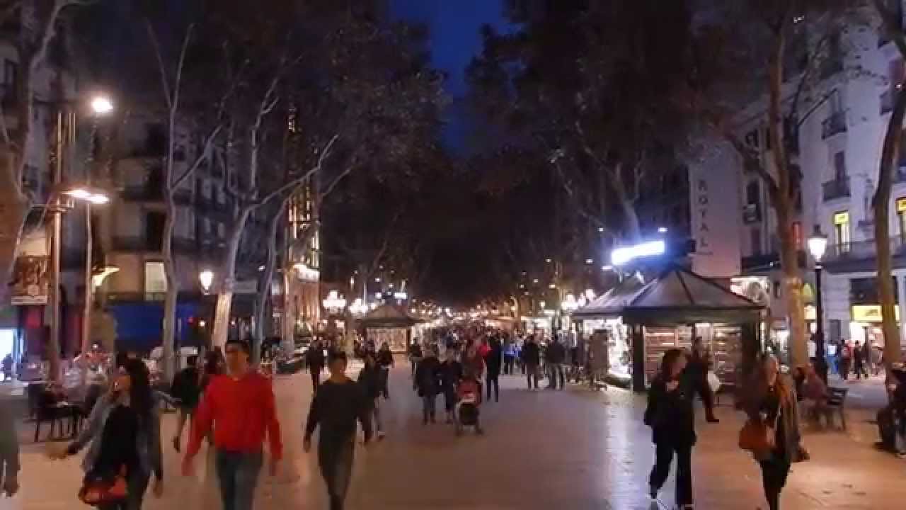 Las Ramblas At Night