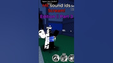 Hit sound ids Scream edition part 3 || Forsaken #roblox #forsaken #forsakenroblox