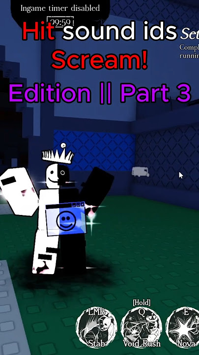 Hit sound ids Scream edition part 3 || Forsaken #roblox #forsaken #forsakenroblox