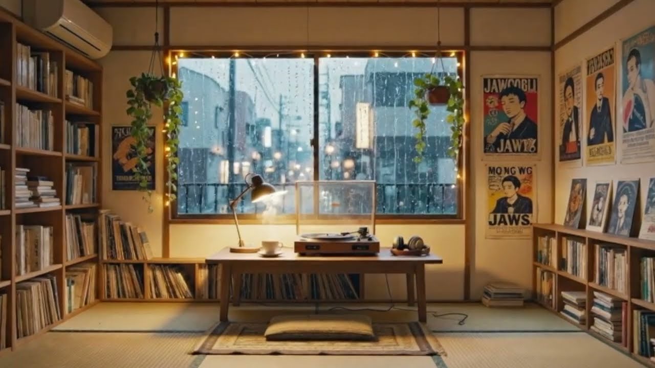 Relaxing Lo-Fi Jazz 🎶 Japanese Room Aesthetic | 1 Hour Study Music