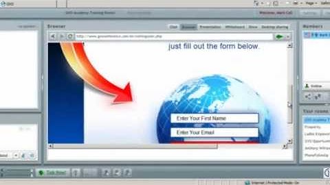 GVO Conference Browser Sharing