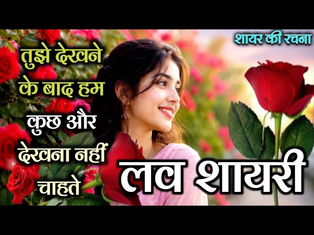 तुझे देखने के बाद हम कुछ और | Hindi Love Shayari Video | Love Shayari | Hindi Shayari Video