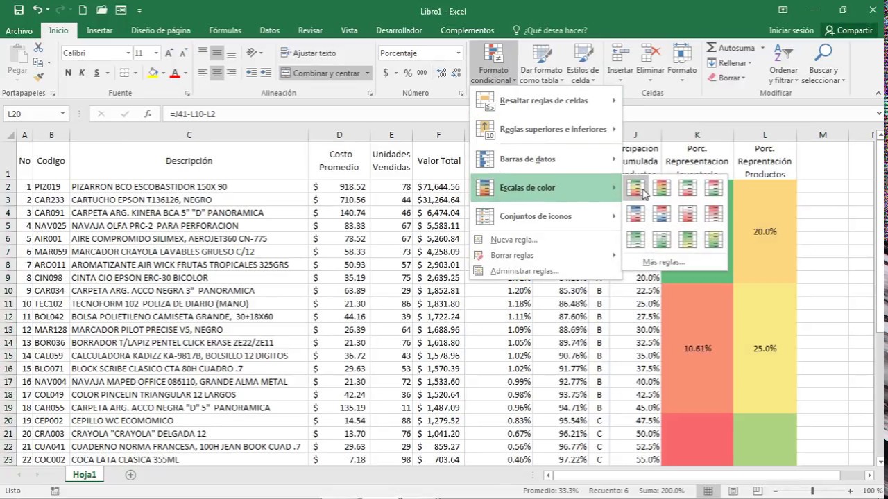 Total 40+ imagen modelo de inventarios abc en excel