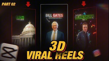 Create 3D Viral Instagram Reels with using capcut mobile/pc | Trending Edit  | Part- 02