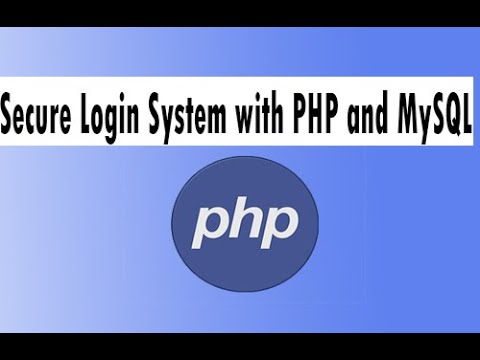 Secure Login System with PHP and MySQL - mistacode