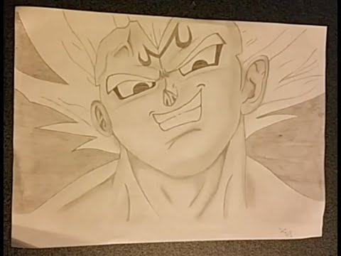 Disegno Majin Vegeta Speed Drawing Tutorial V I P Youtube