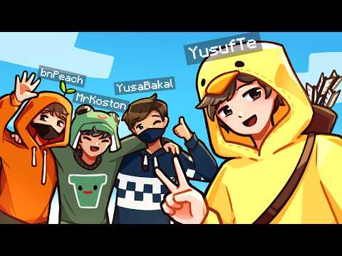 32 YouTuber Minecraft Turnuvasına Katıldık...