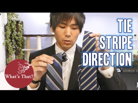 Why are tie stripes the opposite in Japan? あなたの縞ネクタイはどっち向き？
