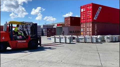 Cargo handling - Granite slabs