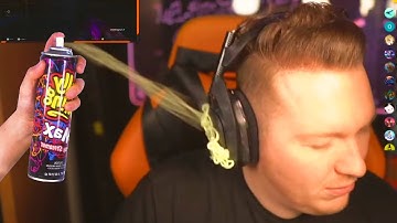 🍕PIZZA HIT WITH SILLY STRING ON STREAM PRANK!!🍕