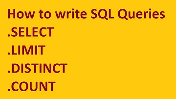 MySQL Tutorial : SELECT, LIMIT, DISTINCT, COUNT for Data science  | Hands On Tutorial