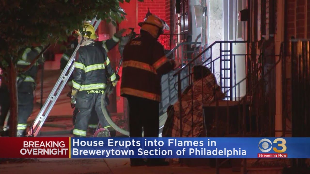 Fire rips through home in Philly's Brewerytown neighborhood - YouTube