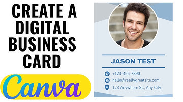 HOW TO CREATE A DIGITAL BUSINESS CARD ON CANVA