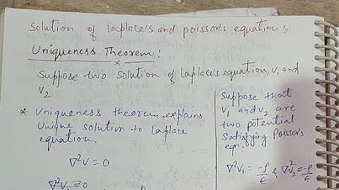 EMF#Solution Of Laplace