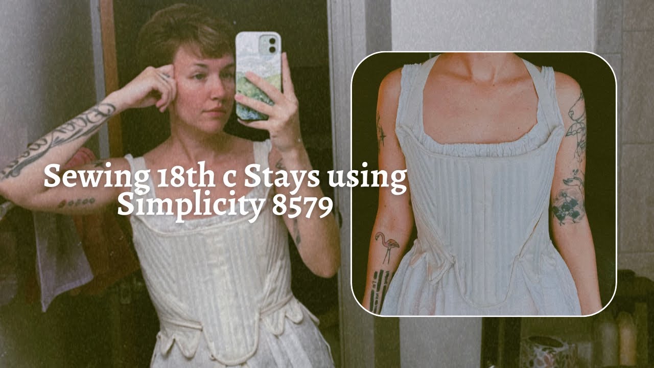 I Made 18th Century Stays using Simplicity 8579