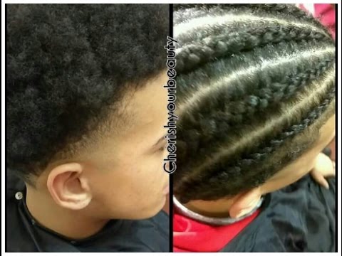 Client Makeover| Getting Small Stitch Cornrows On 2Inch Length Hair - Youtube