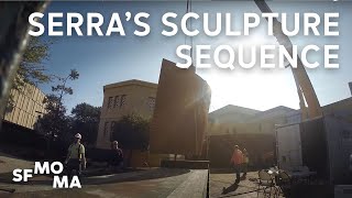 Installation of Richard Serra's Sculpture Sequence