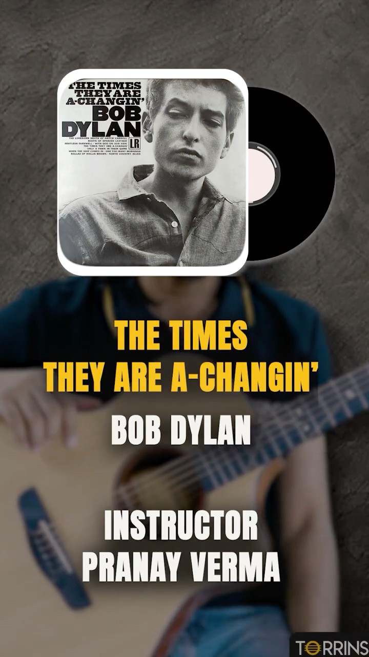 Learn The Times They Are A-Changin' by Bob Dylan - Guitar Lesson