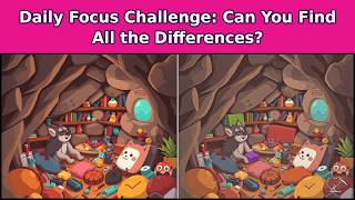 Daily Focus Challenge Friendly Werewolf s Den 4 Puzzles Find All the Differences in 90s Each
