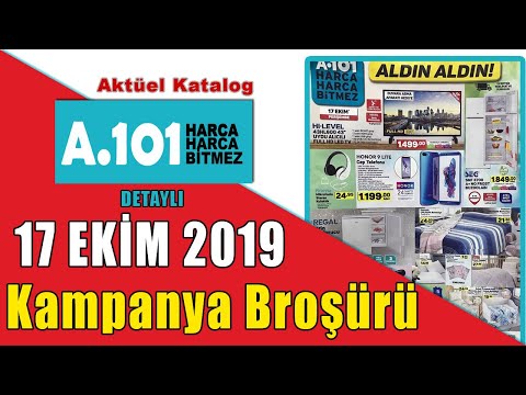 A101 17 EKİM 2019 PERŞEMBE ERKEN KATALOG - A101 17 EKİM 2019 ALDIN ALDIN - A101 AKTÜEL