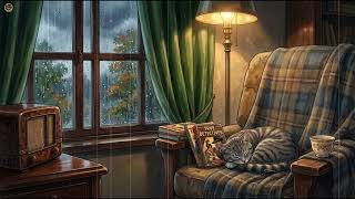 A Quiet Autumn Afternoon 🍂 Old Radio & Gentle Rain to Read & Study | Sepia Keys screenshot 5