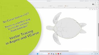 Vector Tracing in Aspire and VCarve v12 without the Curve tool!