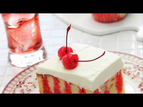 recette-:-poke-cake-aux-cerises