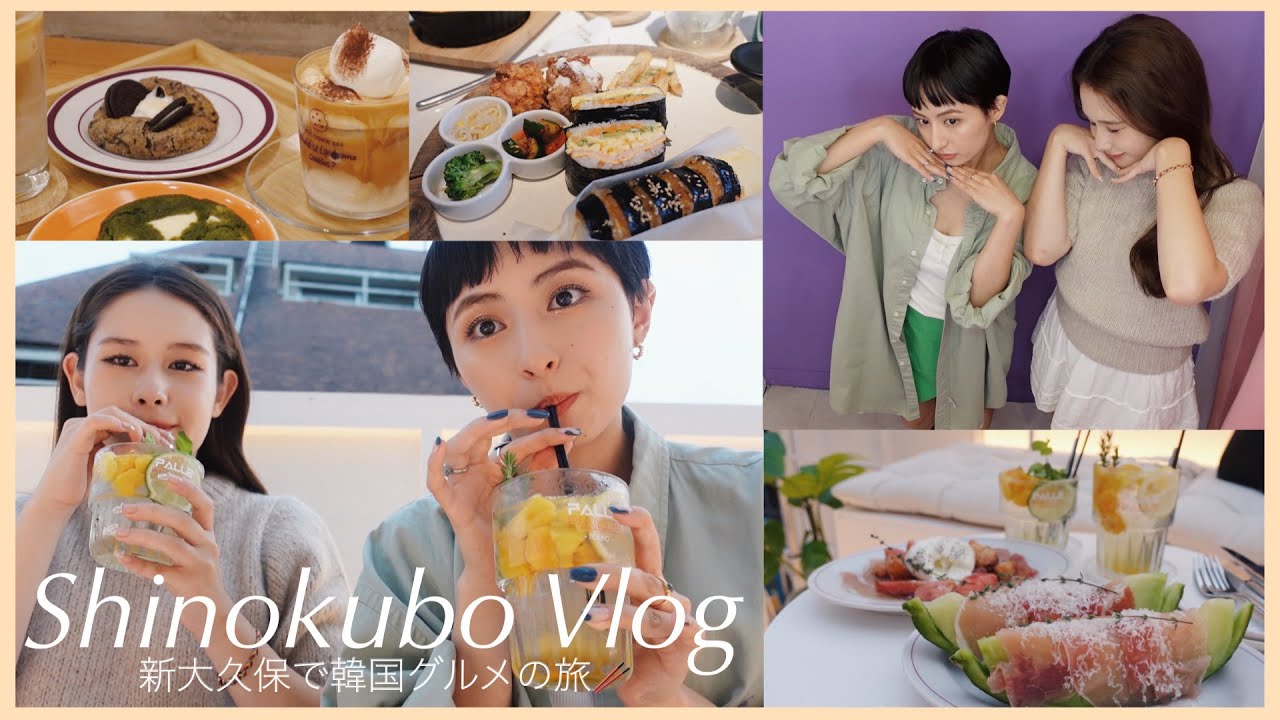 新大久保Vlog : 大好きな子と韓国グルメ巡り🤤最新スポットにも行ってきました♡