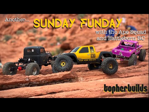 Another Sunday Funday | Mad Ape Crawlers | topher Builds | Gspeed V3 |Rear Portal Sherpa + More RC