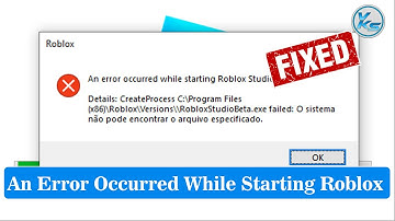 ✅ How To Fix An Error Occurred While Starting Roblox Windows 11/10/8/7