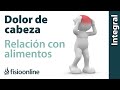 Relación de algunos alimentos con el dolor de cabeza.